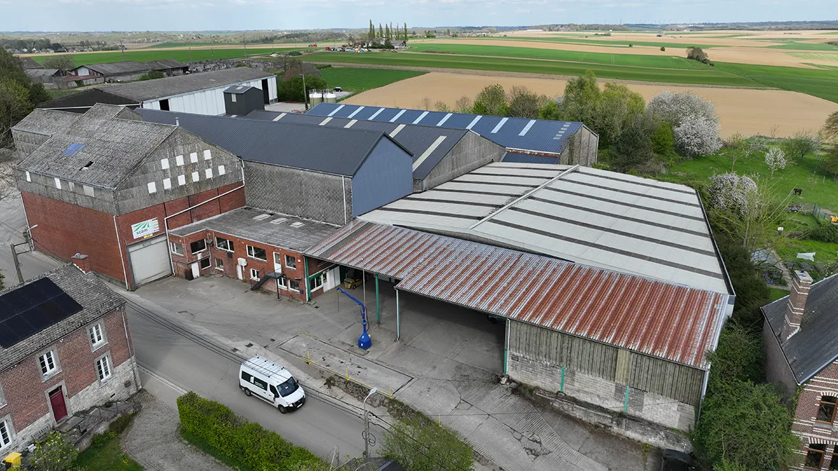 Photo aérienne du dépôt de Héron