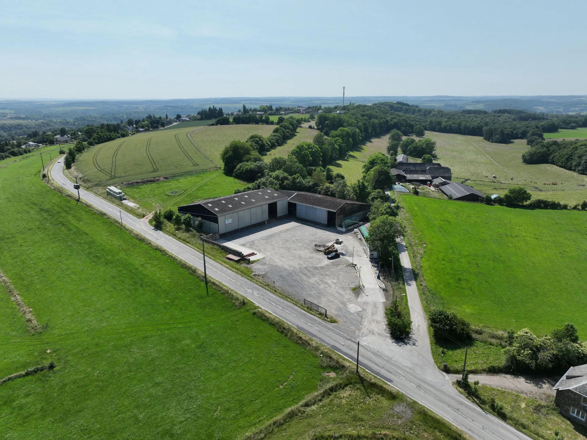 Photo aérienne du dépôt de Lisogne