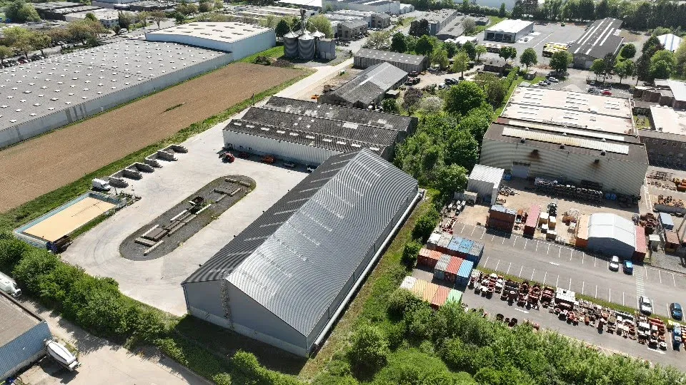 Photo a&eacute;rienne du d&eacute;p&ocirc;t de Nivelles