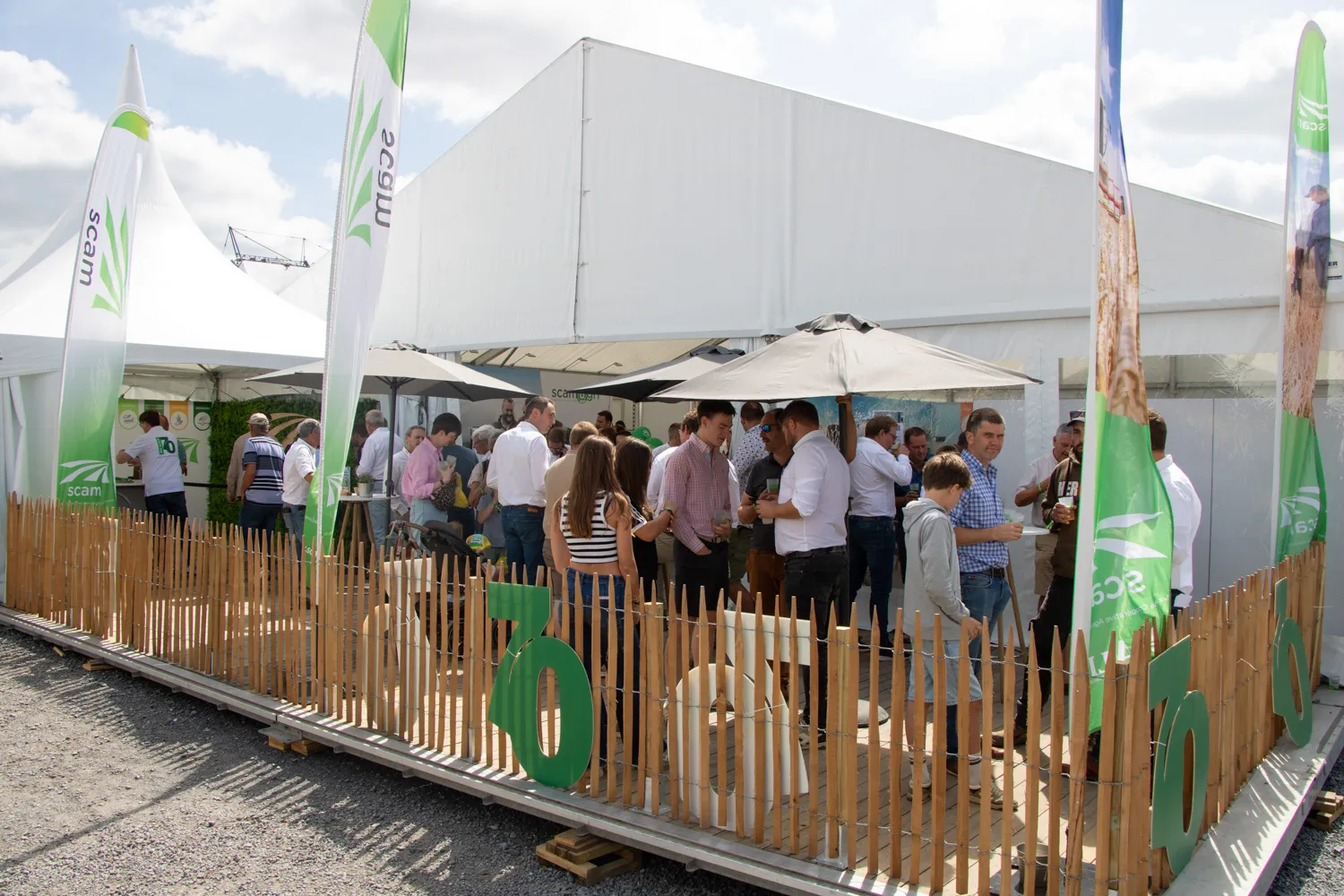photo du stand de la SCAM &agrave; Libramont 