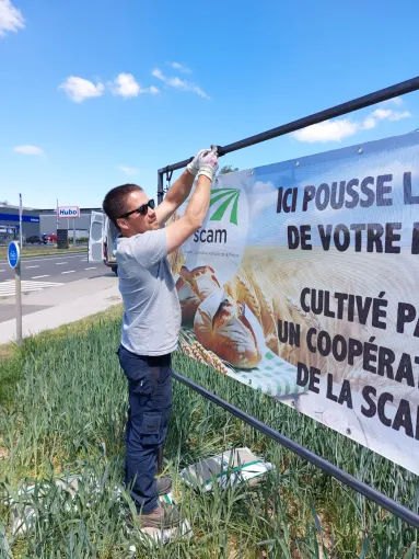 B&acirc;che pour la campagne du bl&eacute; panifiable